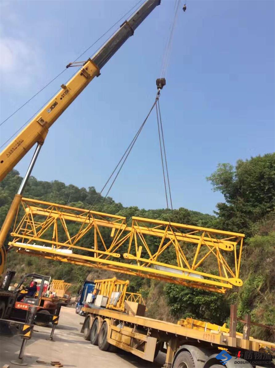 四川吊機平臺運輸到香港物流；大件貨物運輸到香港；大型貨物運輸到香港