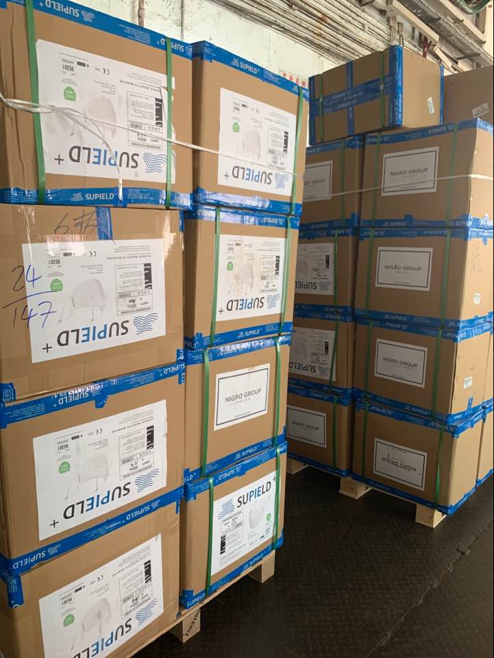 防疫物品（如口罩/面罩/護目鏡等）進出口運輸服務案例圖