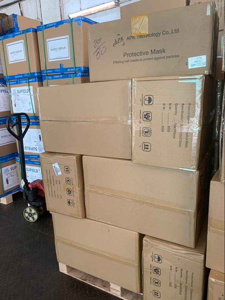 防疫物品（如口罩/面罩/護目鏡等）進出口運輸服務案例圖