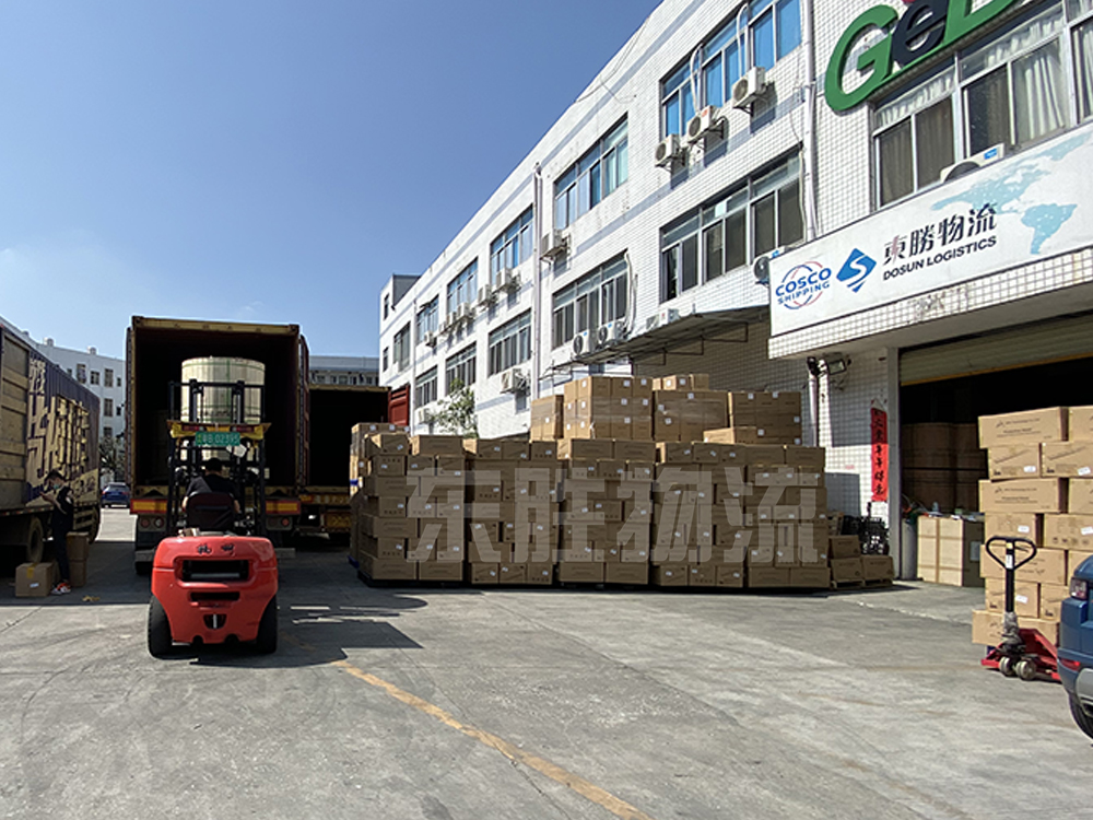 防護物資出口，東勝物流出口防護口罩香港運輸現場圖